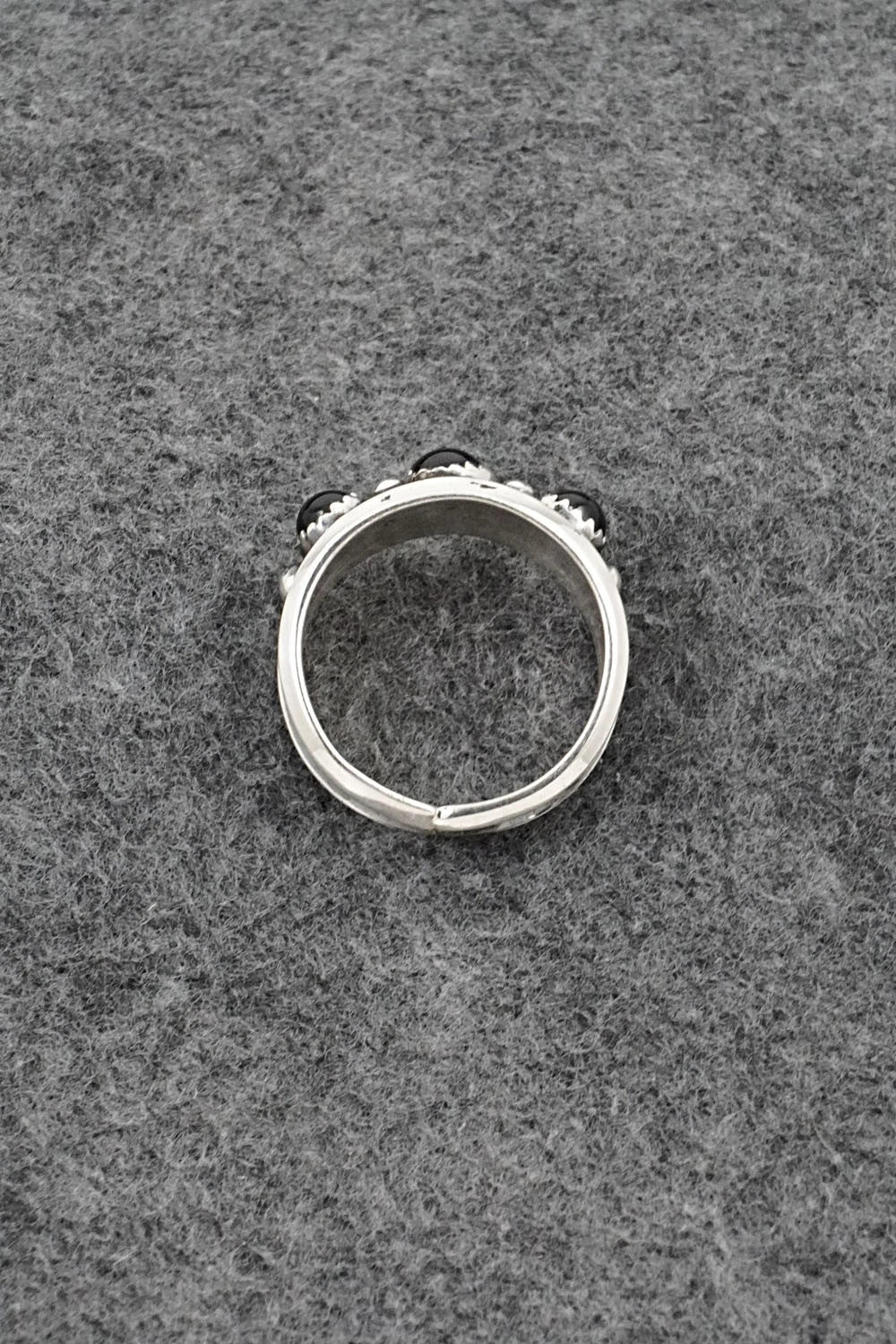 Onyx & Sterling Silver Ring - Paul Largo - Size 11