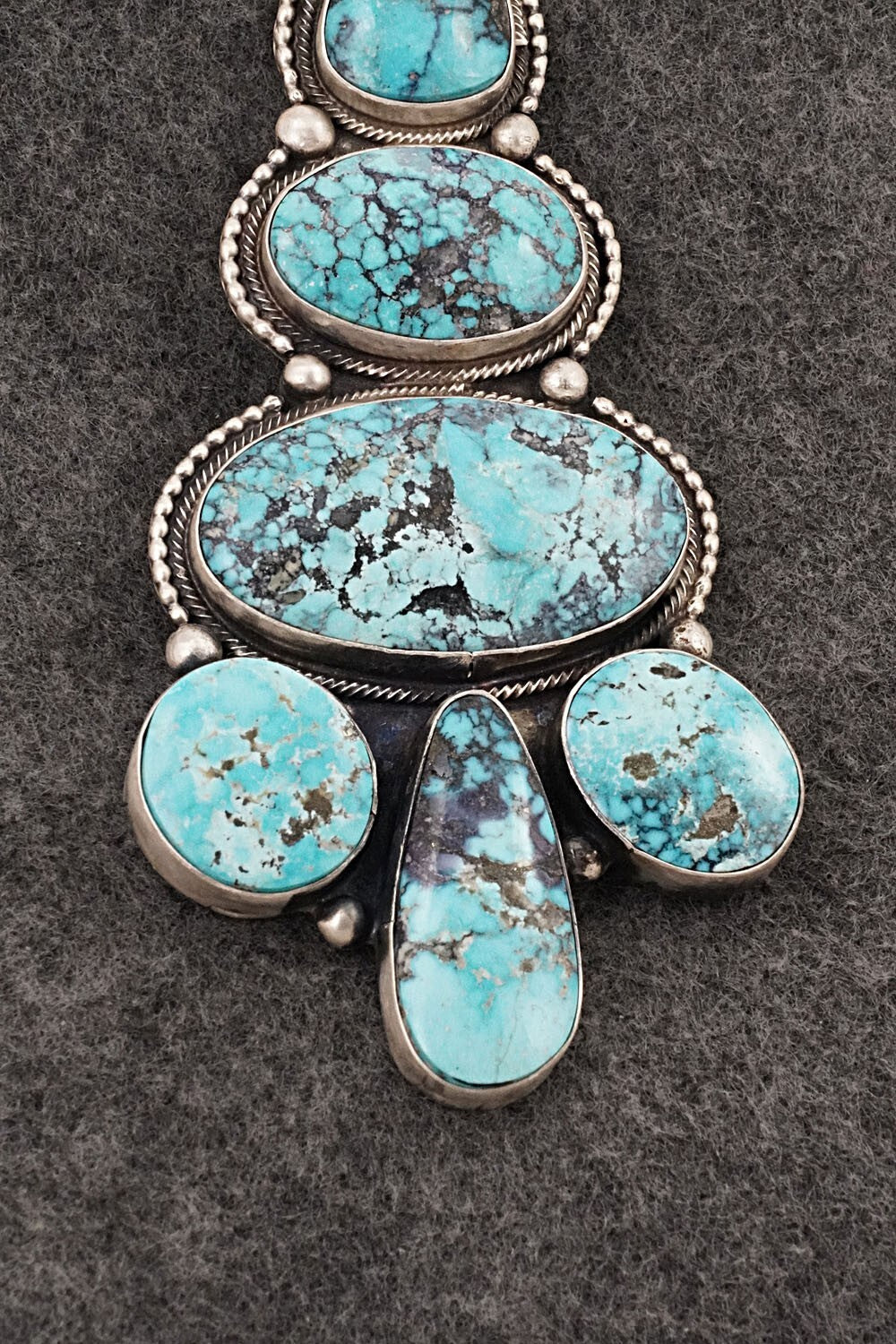Turquoise & Sterling Silver Pendant - Bobby Johnson