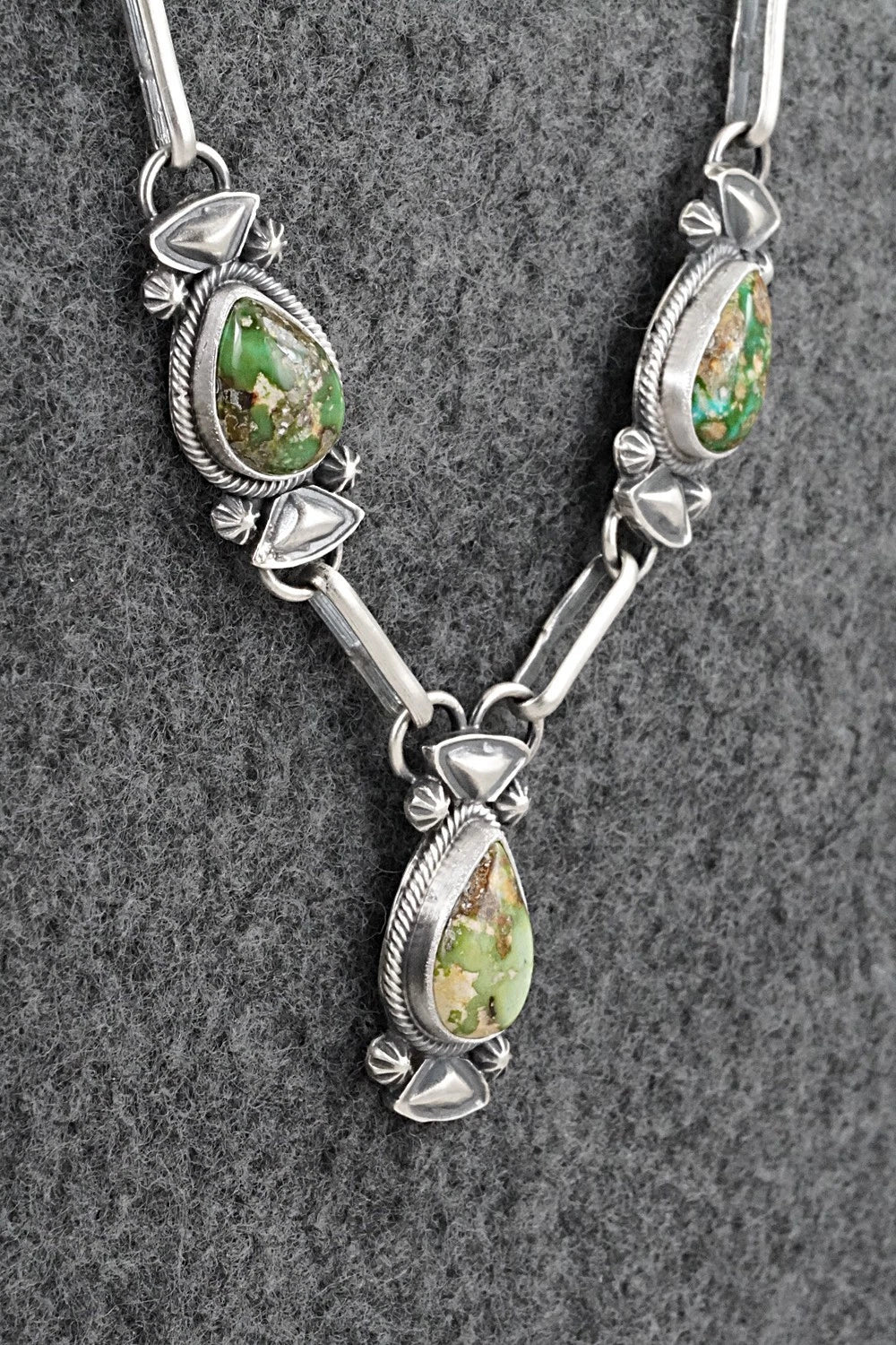 Turquoise & Sterling Silver Necklace - Derrick Gordon