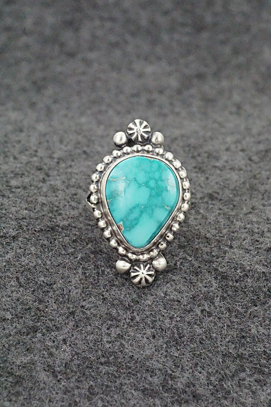 Turquoise & Sterling Silver Ring - Randy Boyd - Size 6.5