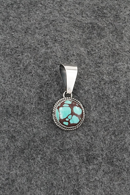 Turquoise & Sterling Silver Pendant - Eugene Gruber