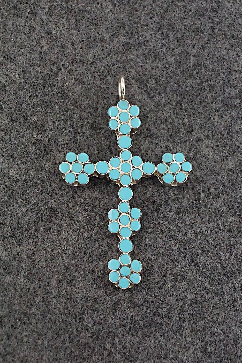 Turquoise and Sterling Silver Pendant - Rupert Shetima