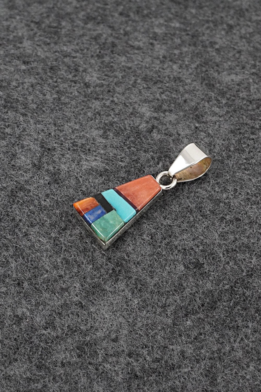 Multi Stone & Sterling Silver Pendant - Priscilla Smith