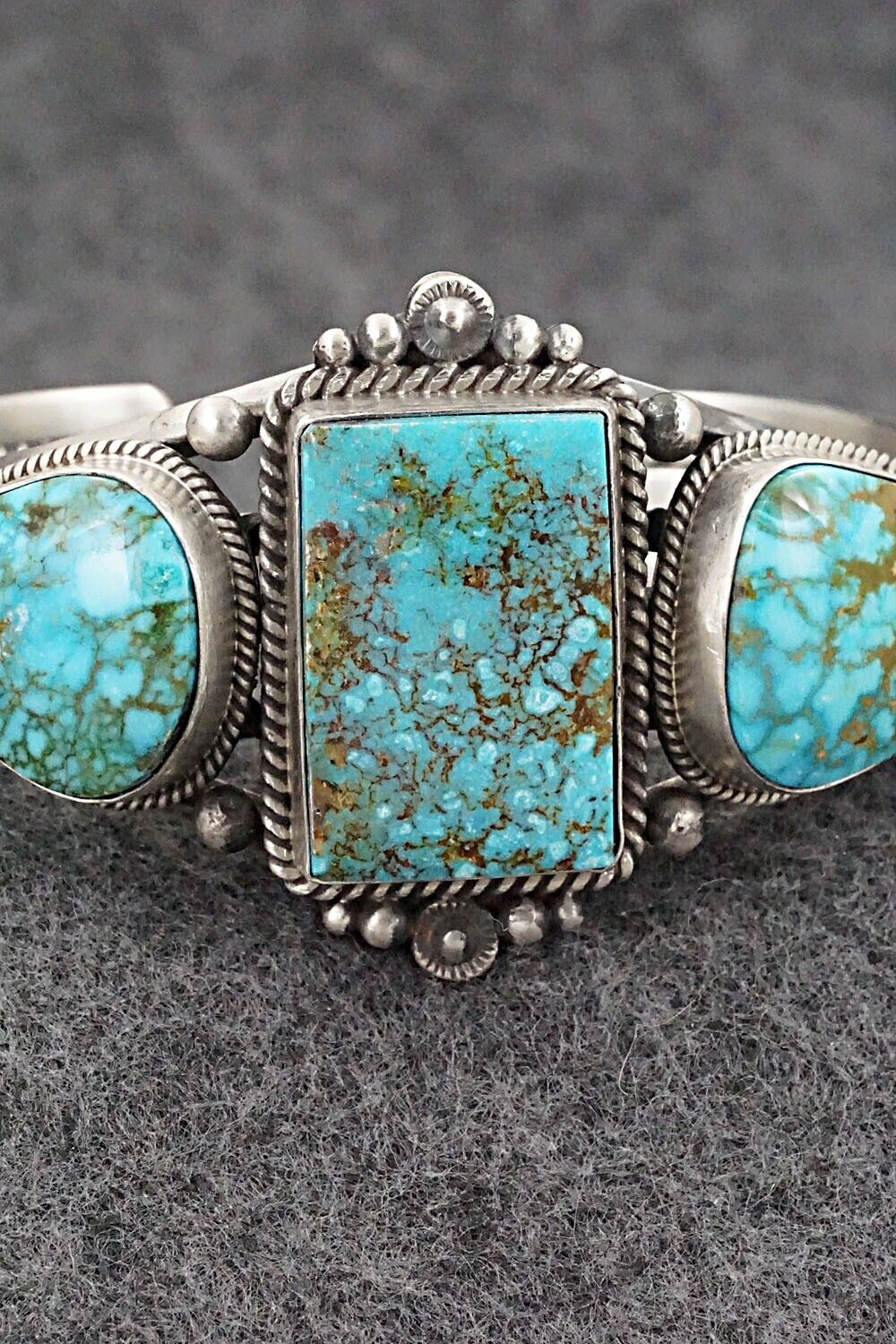 Turquoise & Sterling Silver Bracelet - Derrick Gordon