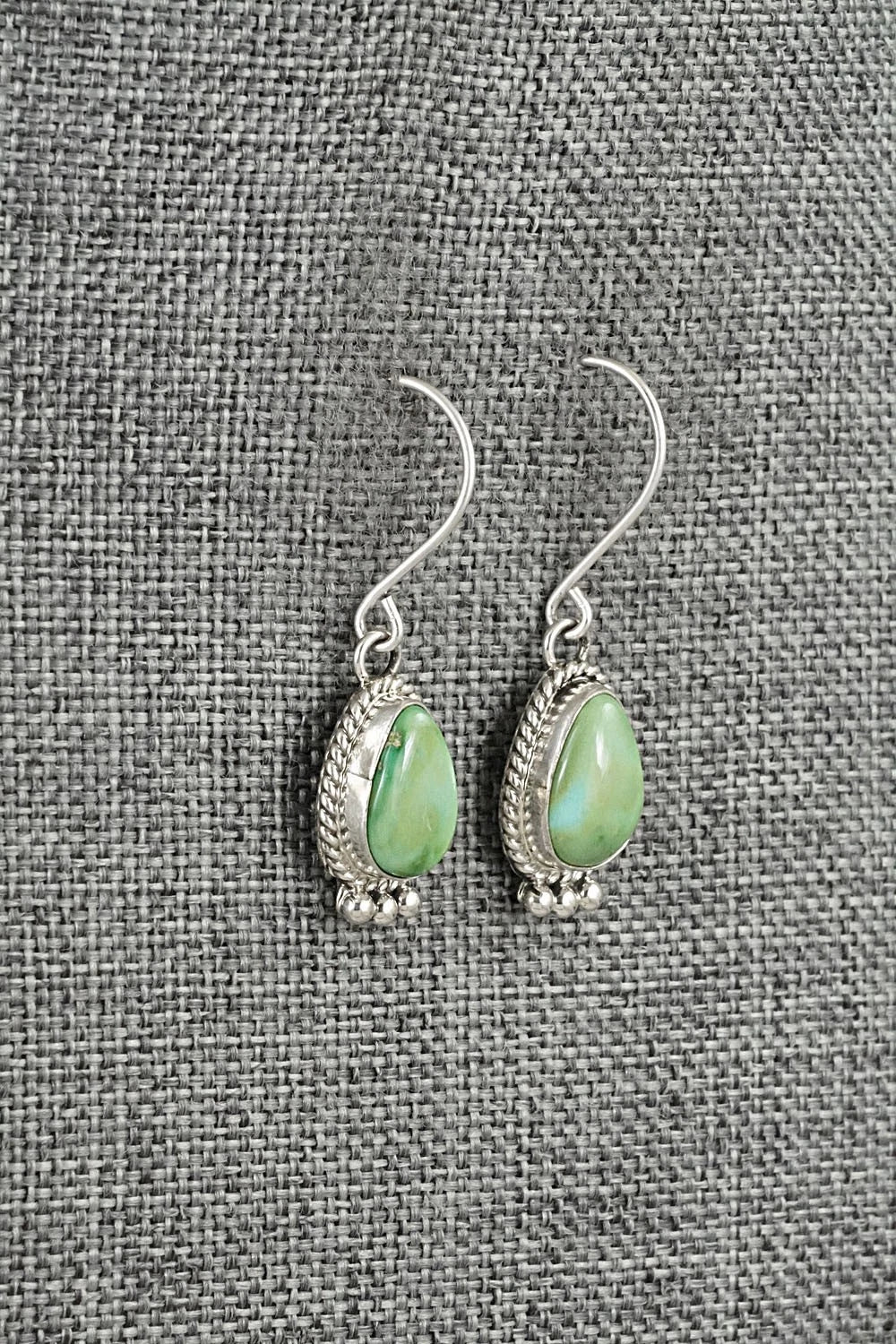 Turquoise & Sterling Silver Earrings - Eugene Gruber