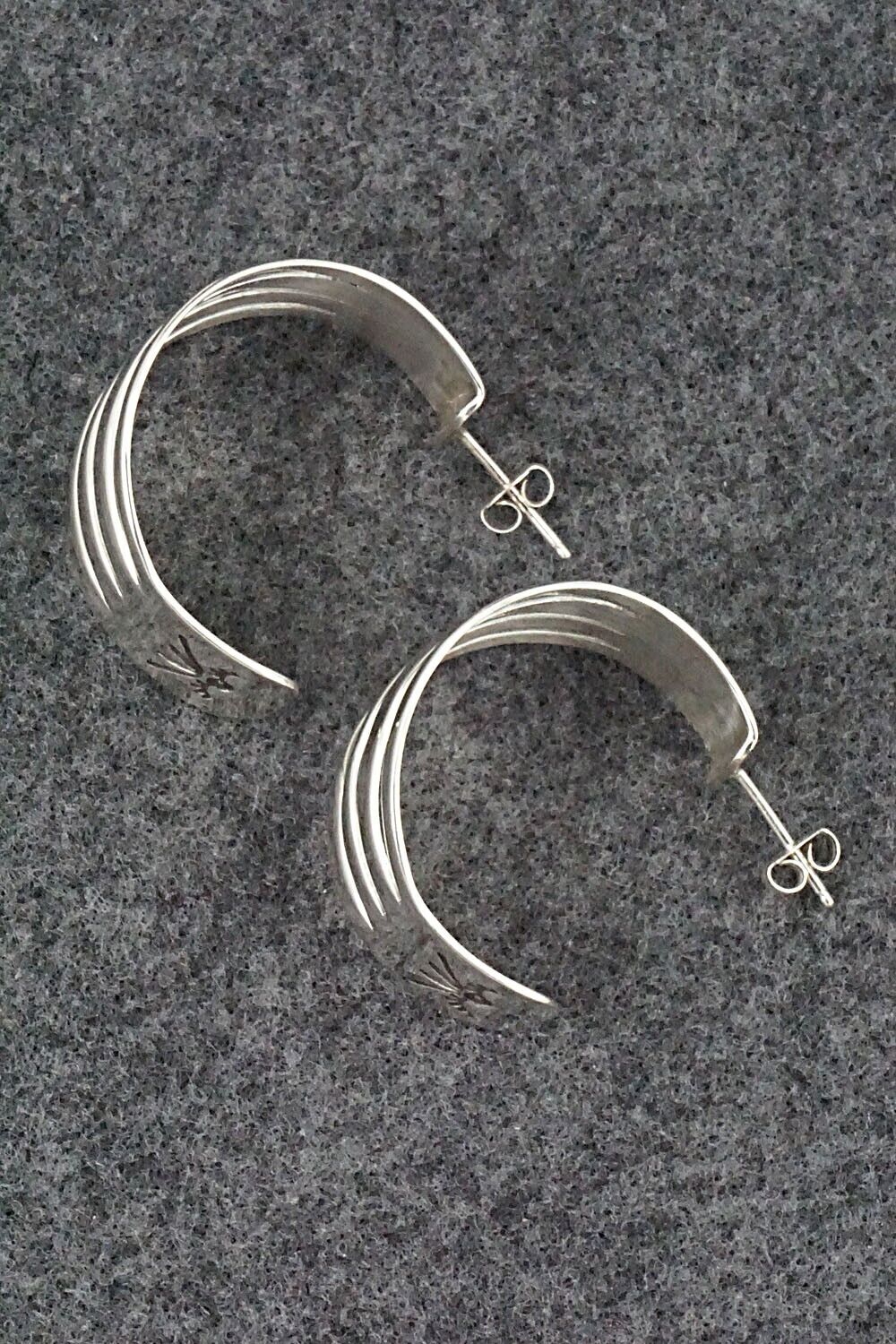 Sterling Silver Hoop Earrings - Grace Silver