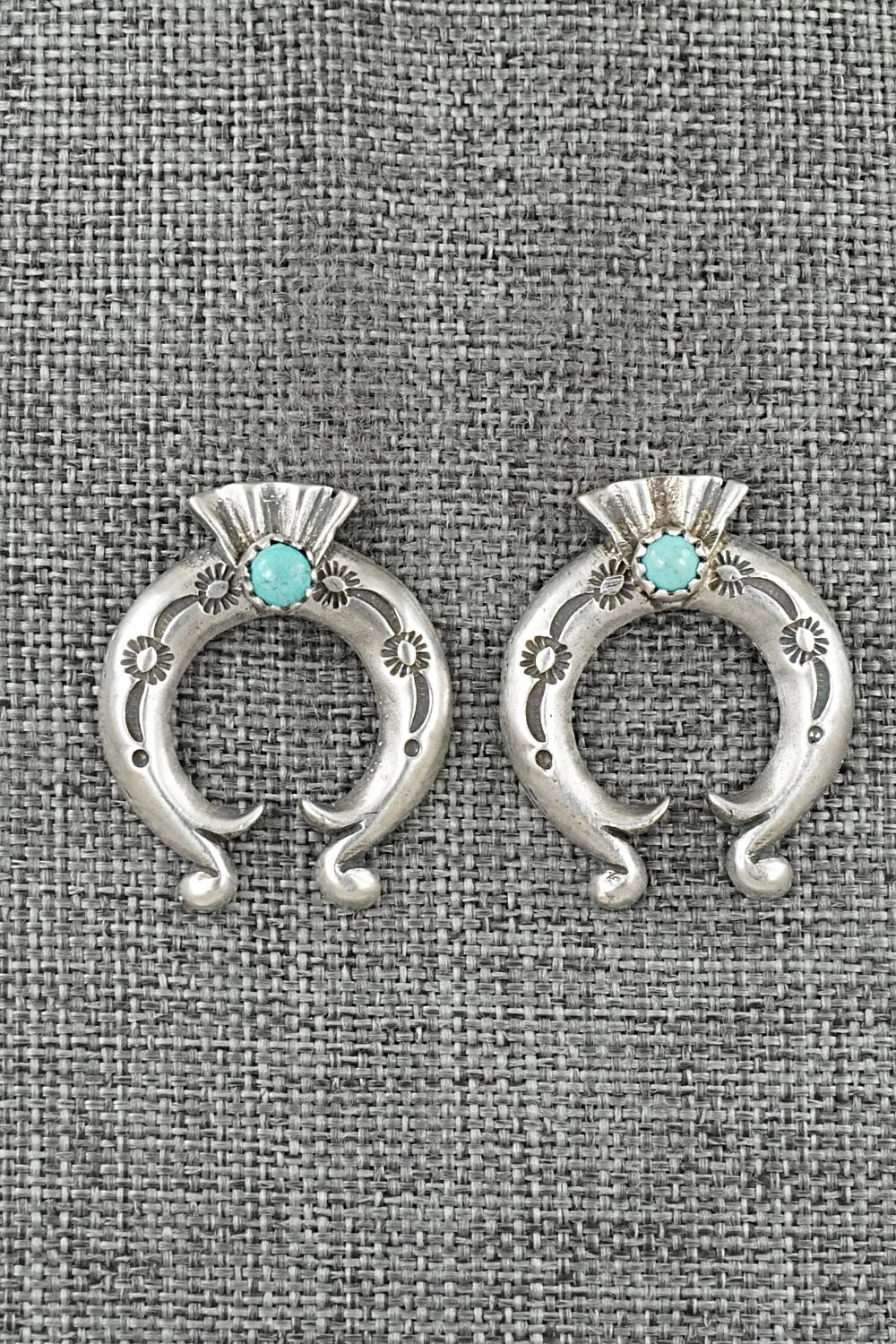 Turquoise & Sterling Silver Earrings - Adrienne Gordon