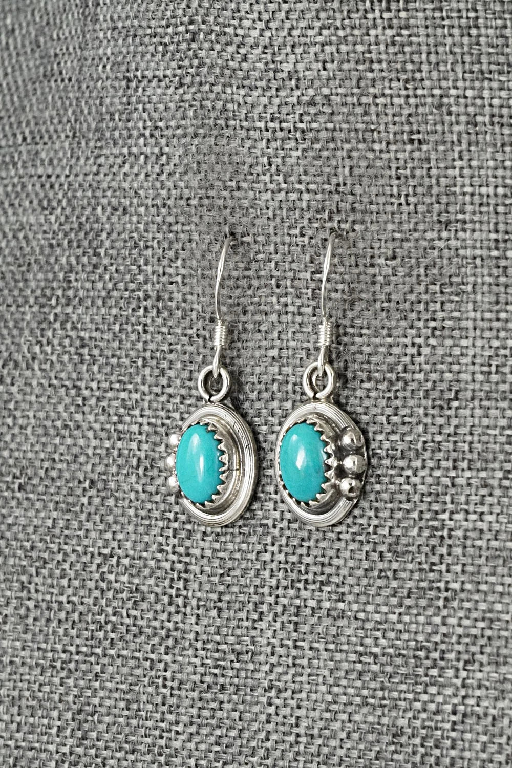 Turquoise & Sterling Silver Earrings - Rita Largo