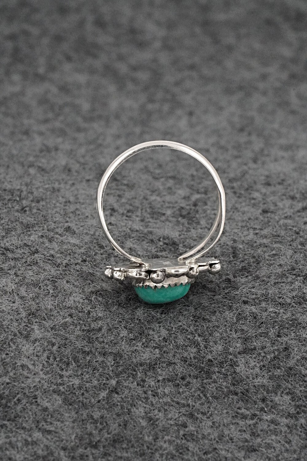 Turquoise & Sterling Silver Ring - Frieda Martinez - Size 7