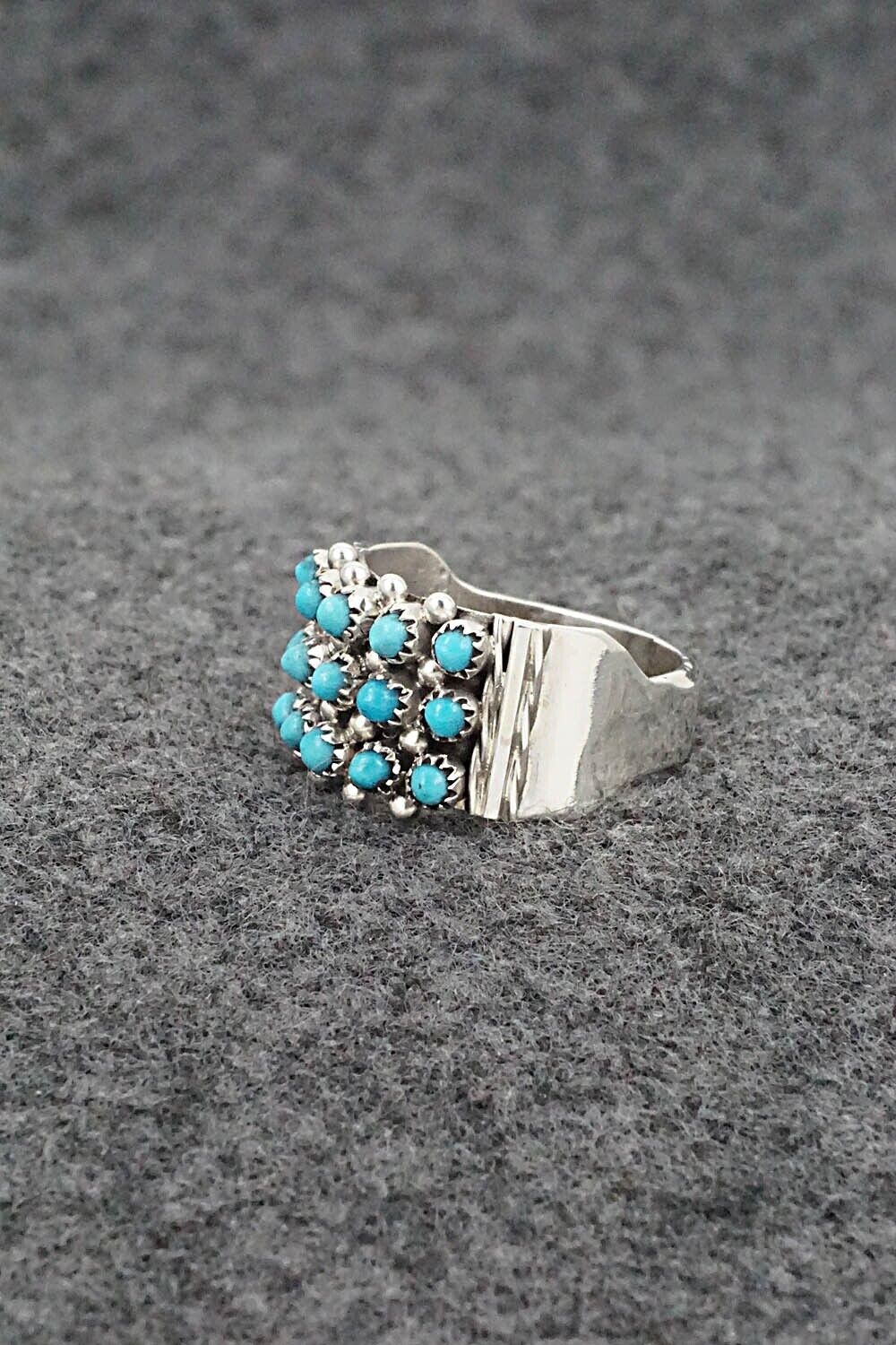 Turquoise & Sterling Silver Ring - Stephen Haloo - Size 7