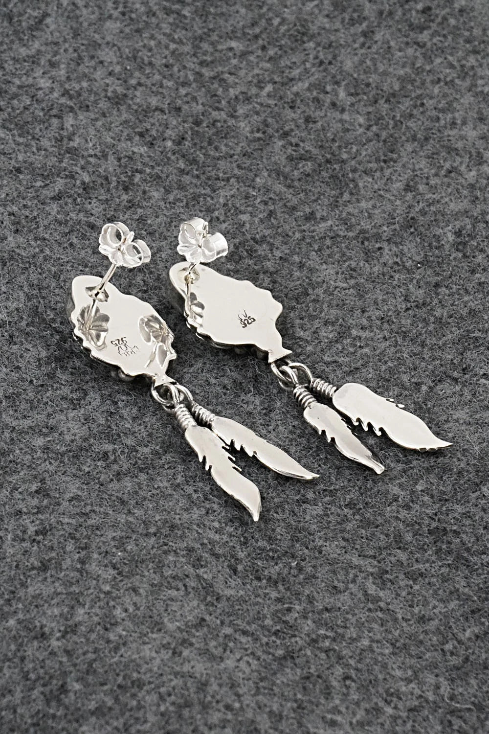 Turquoise & Sterling Silver Earrings - Marie Bahe
