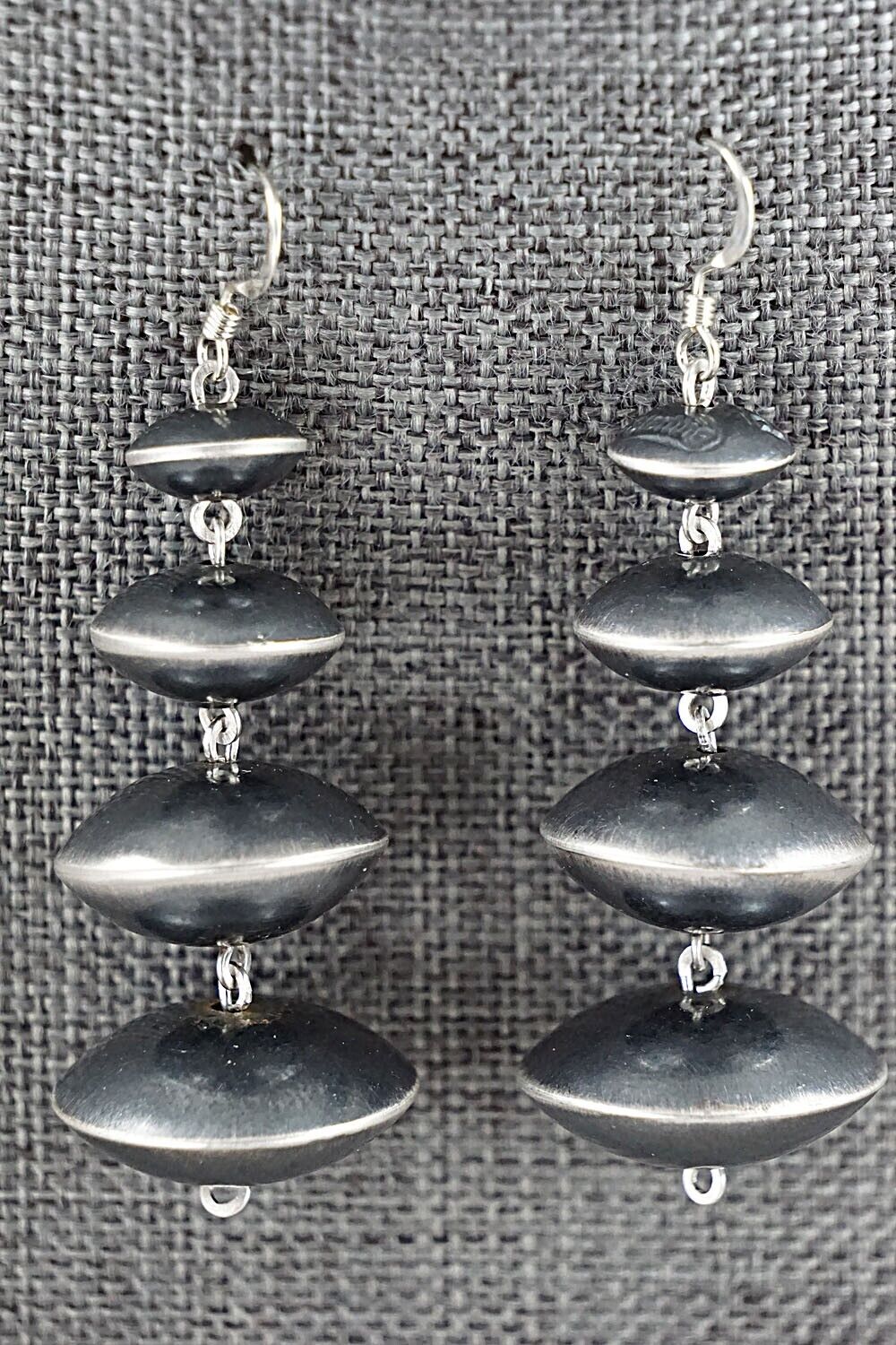 Sterling Silver Navajo Pearl Earrings - Preston Haley