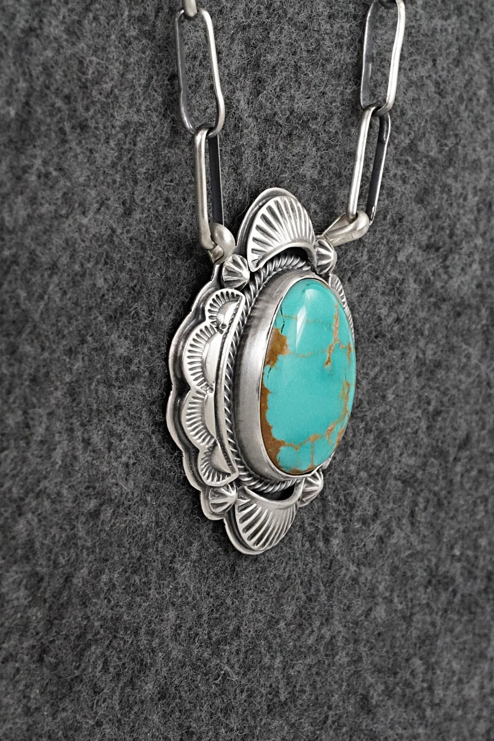 Turquoise & Sterling Silver Necklace - Randy Boyd