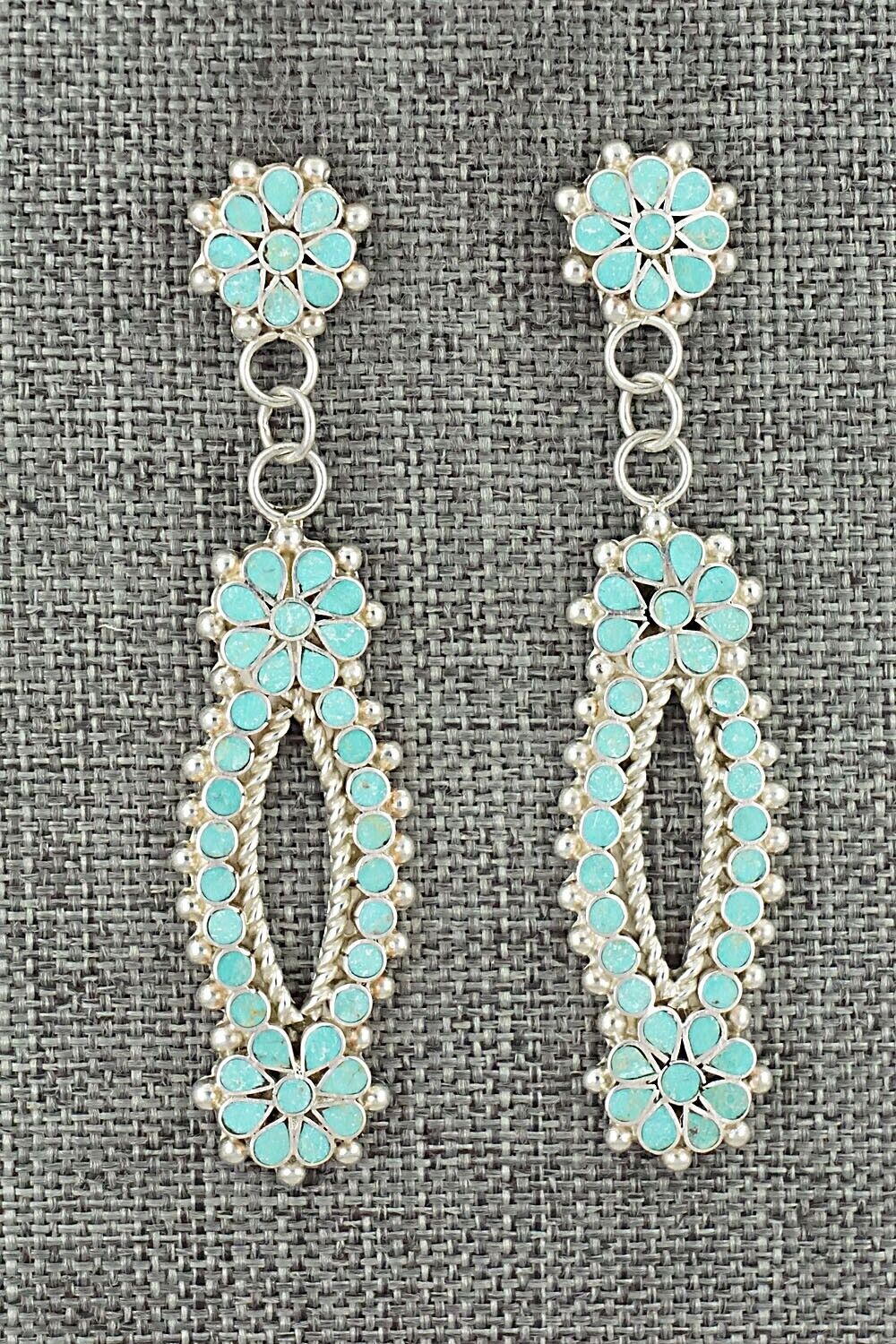 Turquoise & Sterling Silver Earrings - Michelle Peina