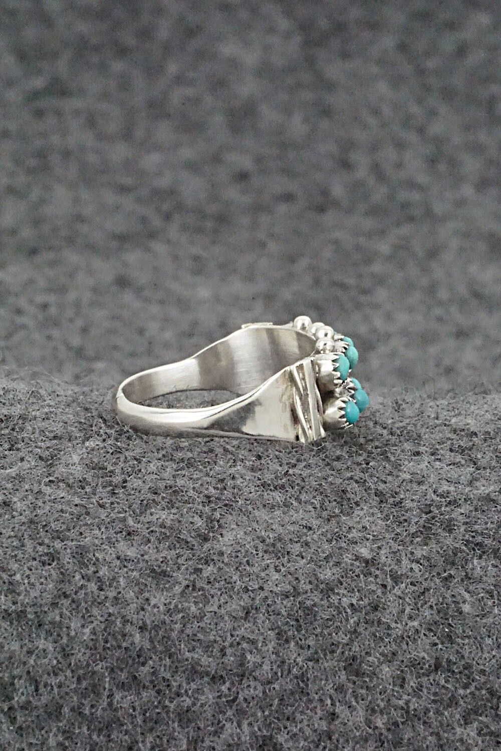 Turquoise & Sterling Silver Ring - Stephen Haloo - Size 7.5