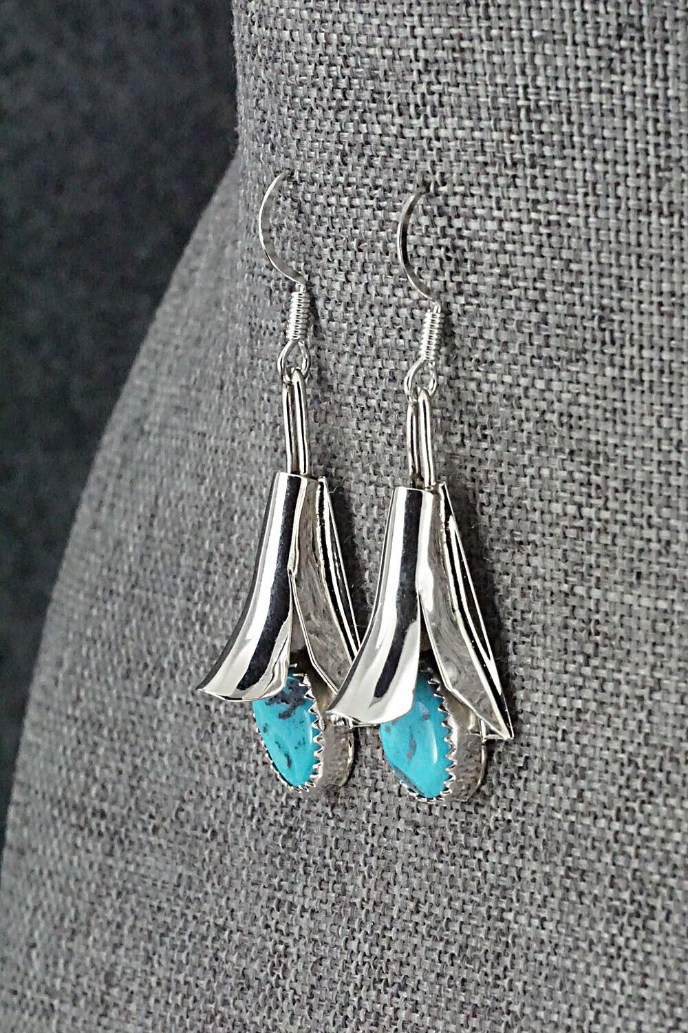 Turquoise & Sterling Silver Squash Blossom Set - Louise Yazzie