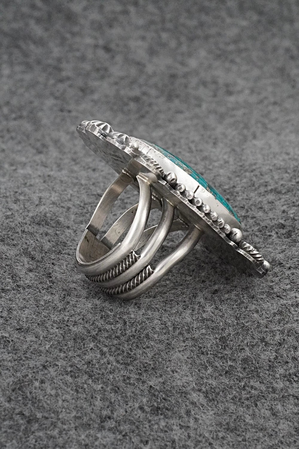 Turquoise & Sterling Silver Ring - Rosita Calladitto - Size 9