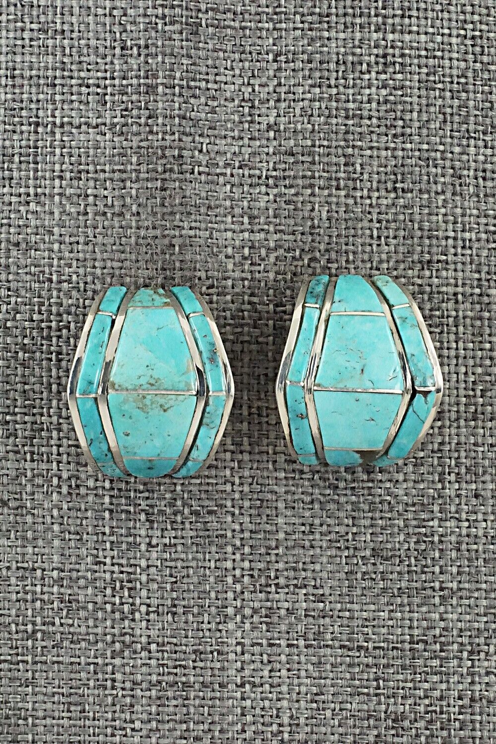 Turquoise & Sterling Silver Earrings - Andrew Enrico