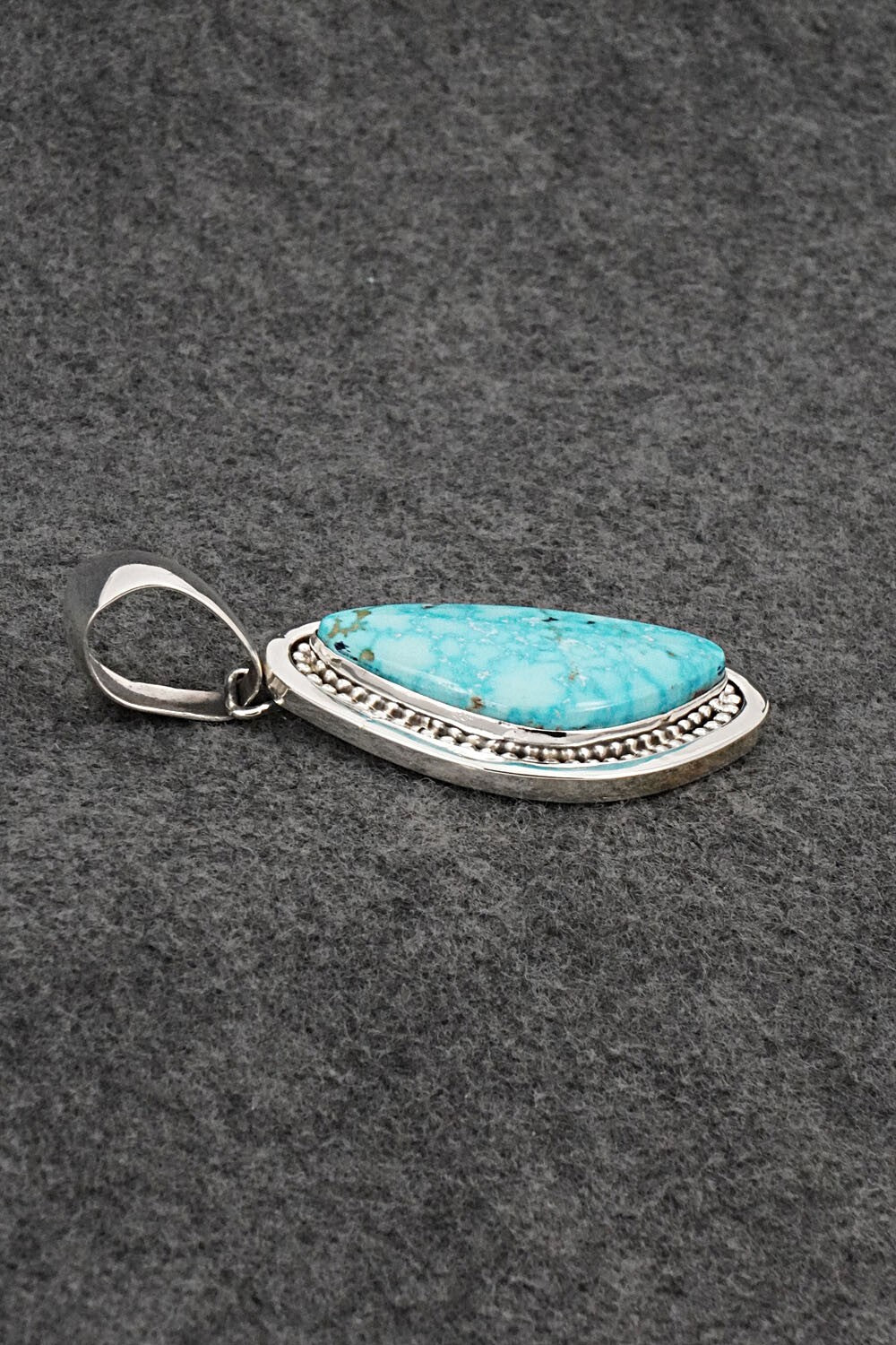 Turquoise & Sterling Silver Pendant - Paul Livingston