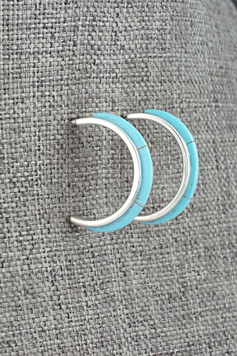 Turquoise & Sterling Silver Earrings - Bevis Massie