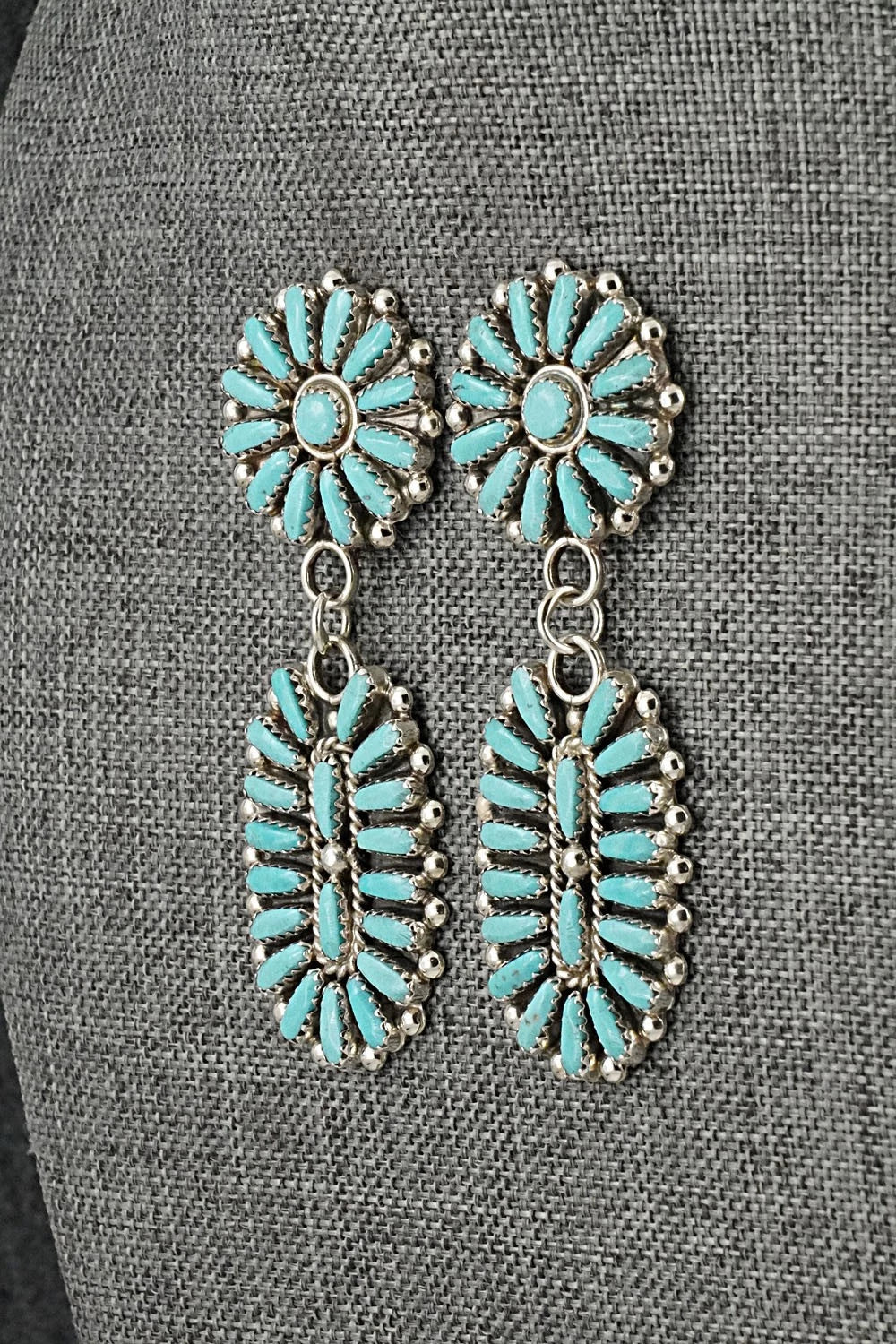 Turquoise & Sterling Silver Earrings - Philena Byjoe
