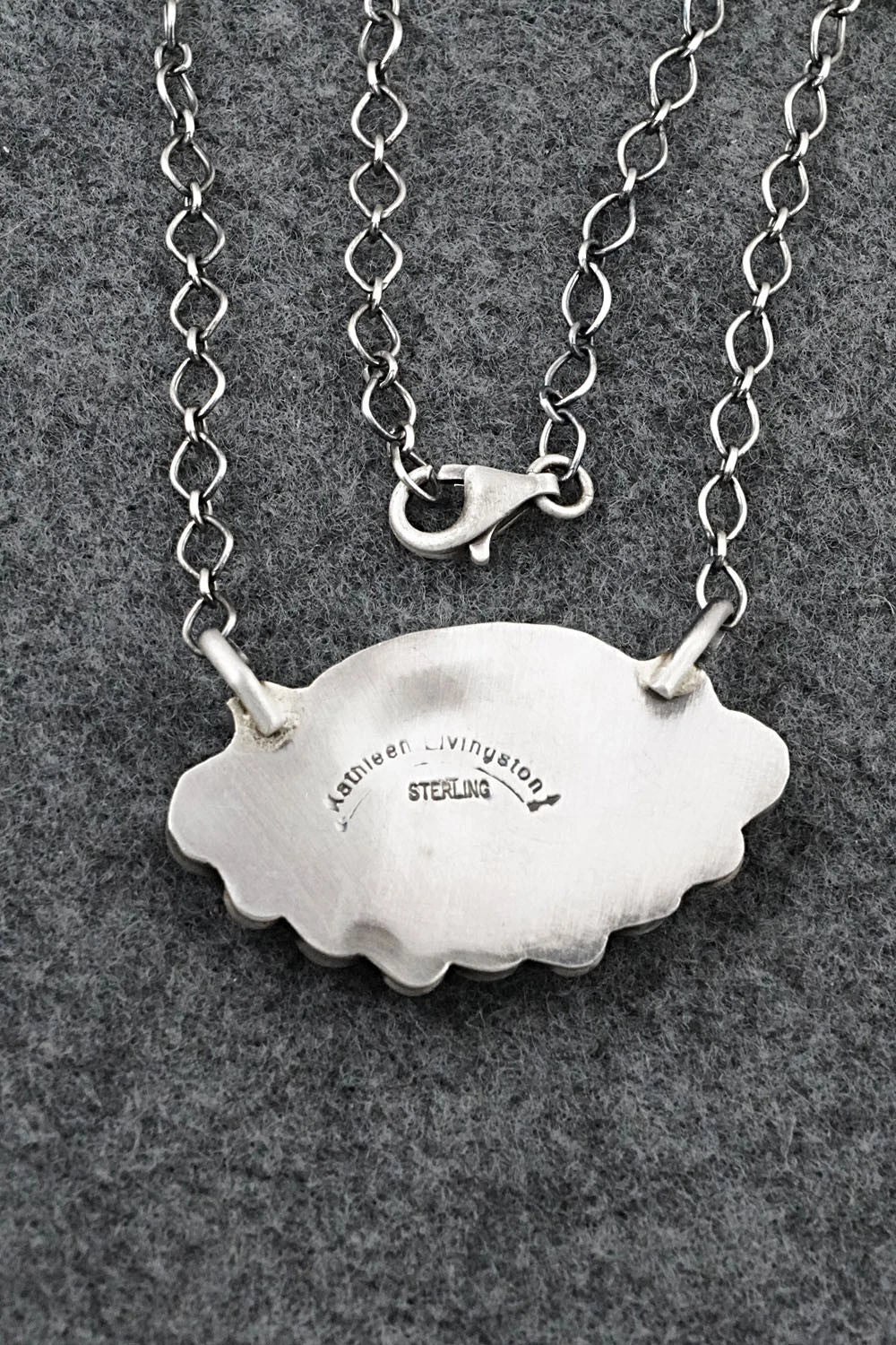 Turquoise & Sterling Silver Necklace - Kathleen Livingston