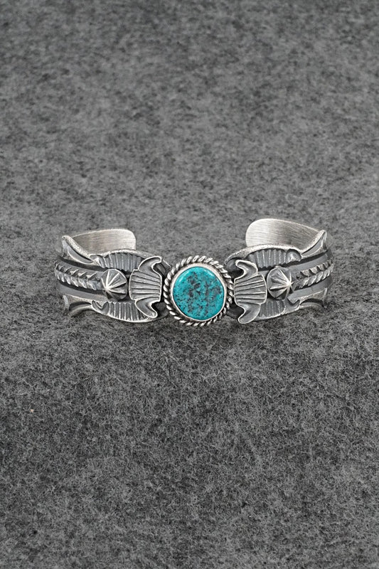 Turquoise & Sterling Silver Bracelet - Kevin Billah
