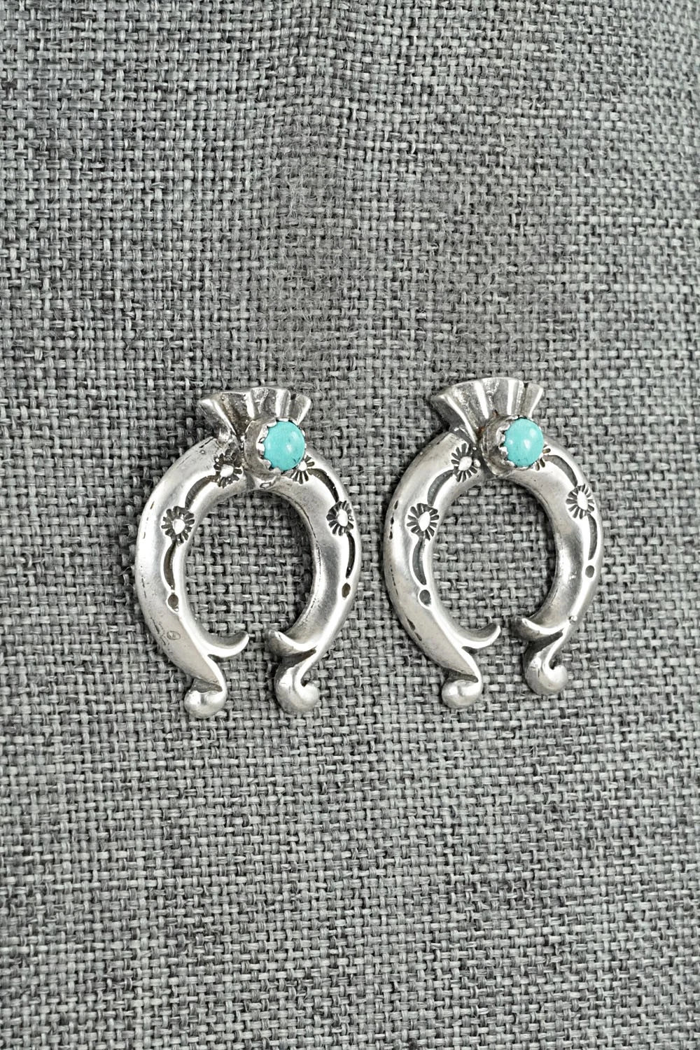 Turquoise & Sterling Silver Earrings - Adrienne Gordon