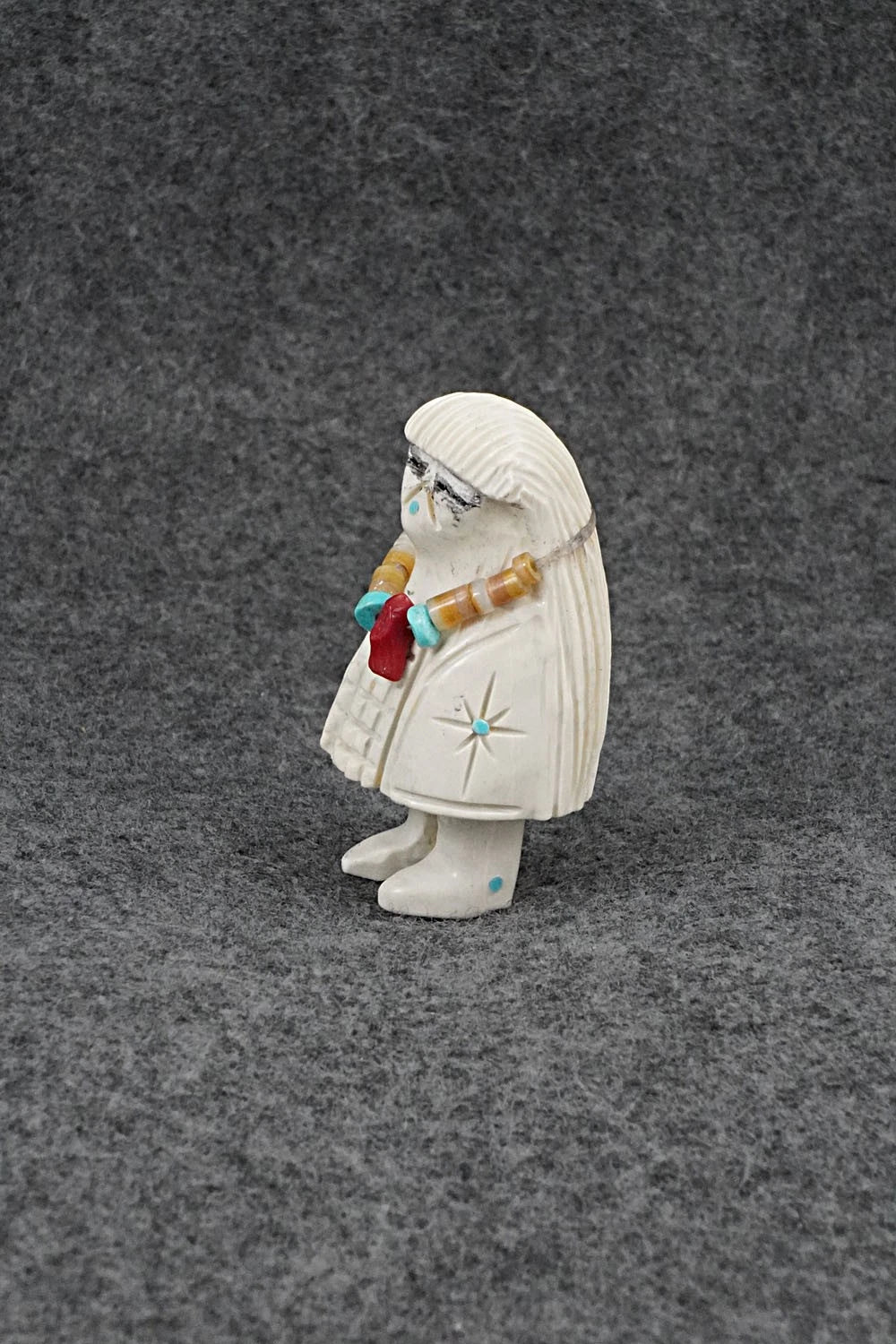 Corn Maiden Zuni Fetish Carving - Farlan & Paulette Quam