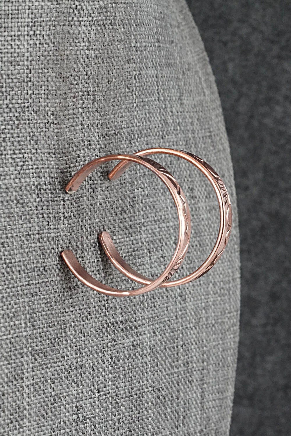 Copper Hoop Earrings - Elaine Tahe