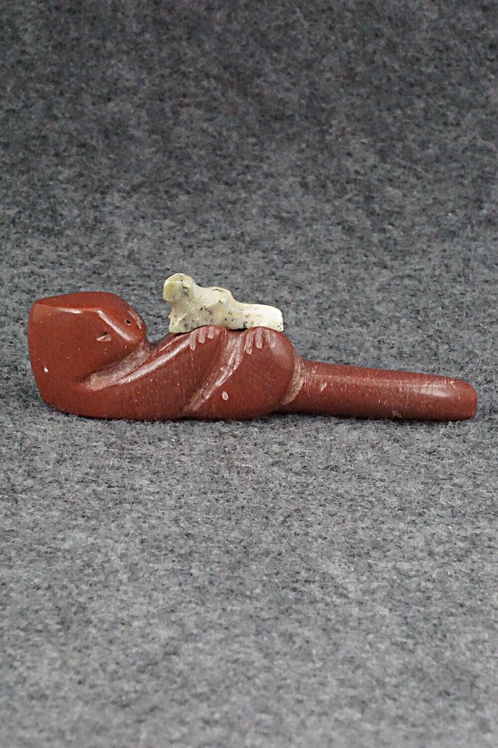 Otter with Pup Zuni Fetish Carving - Justin Red Elk