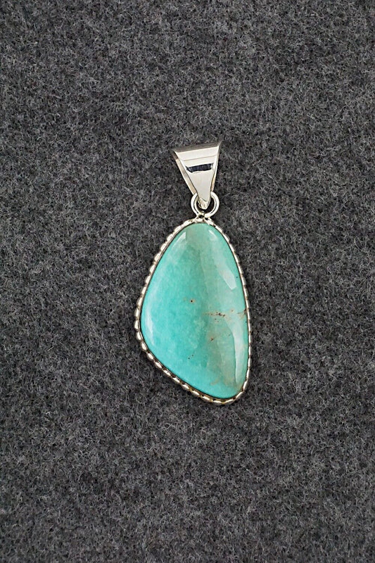 Turquoise & Sterling Silver Pendant - Lamy Castillo