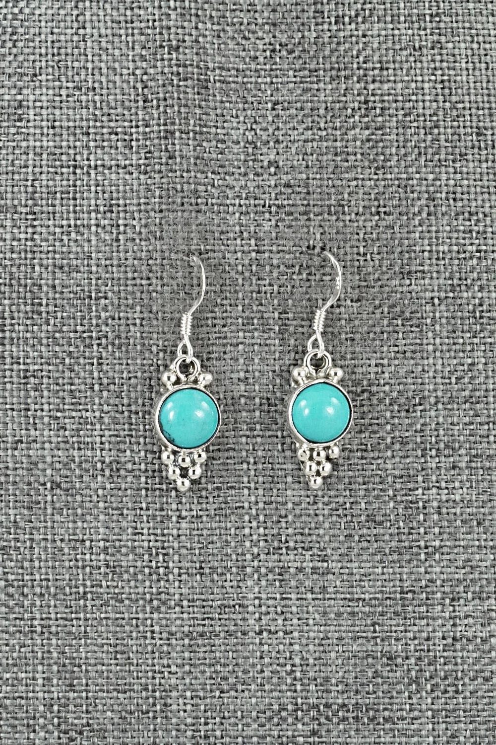 Turquoise & Sterling Silver Earrings - Isabell Yazzie