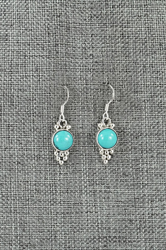 Turquoise & Sterling Silver Earrings - Isabell Yazzie