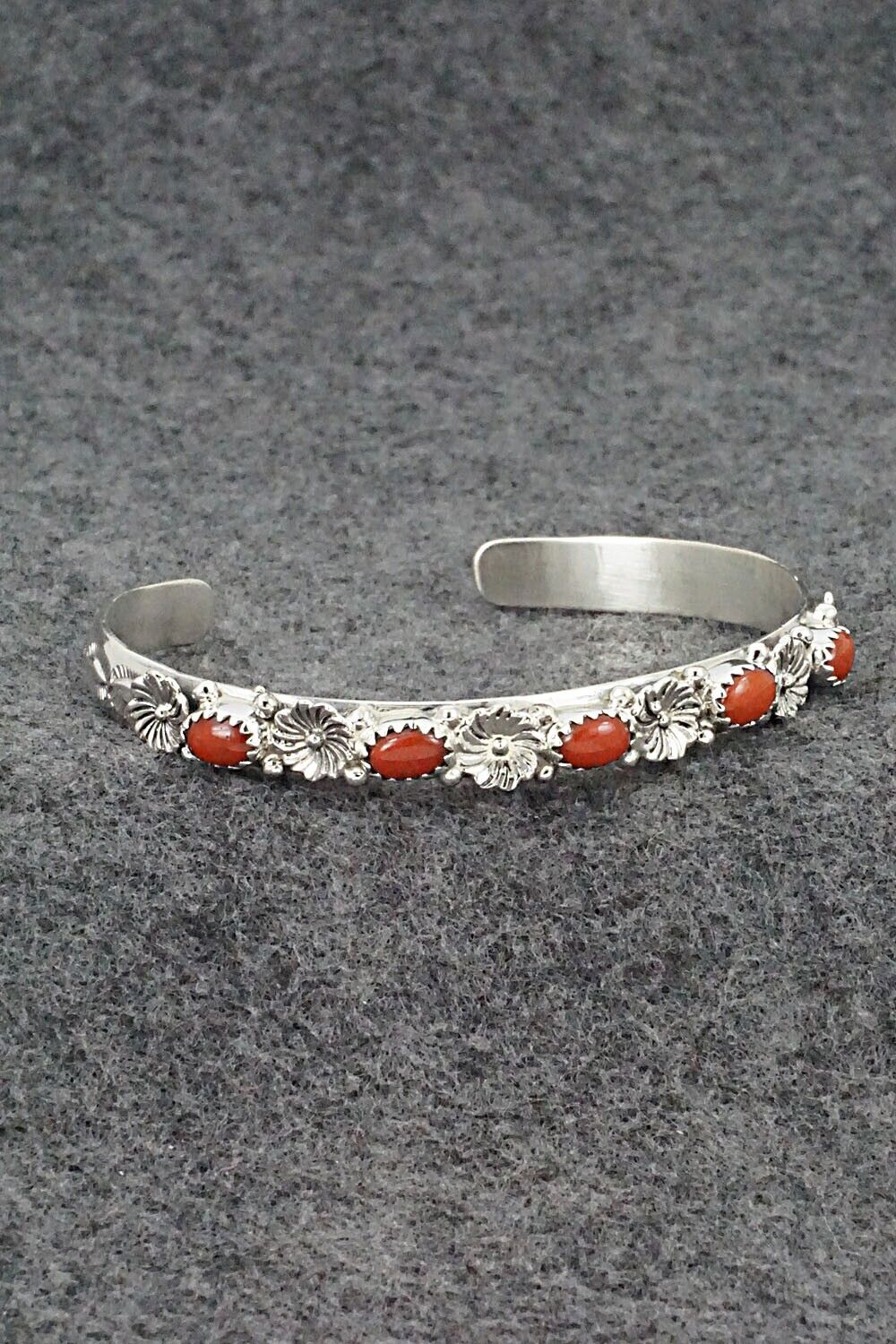 Coral & Sterling Silver Bracelet - Harris Largo