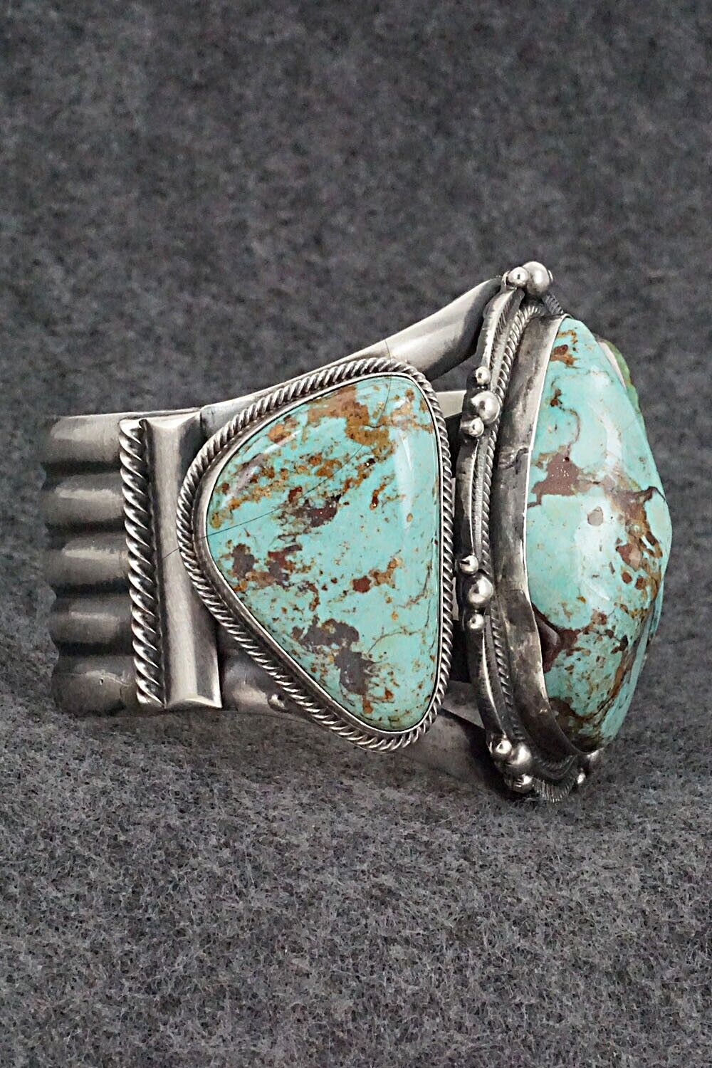 Turquoise & Sterling Silver Bracelet - Tom Lewis