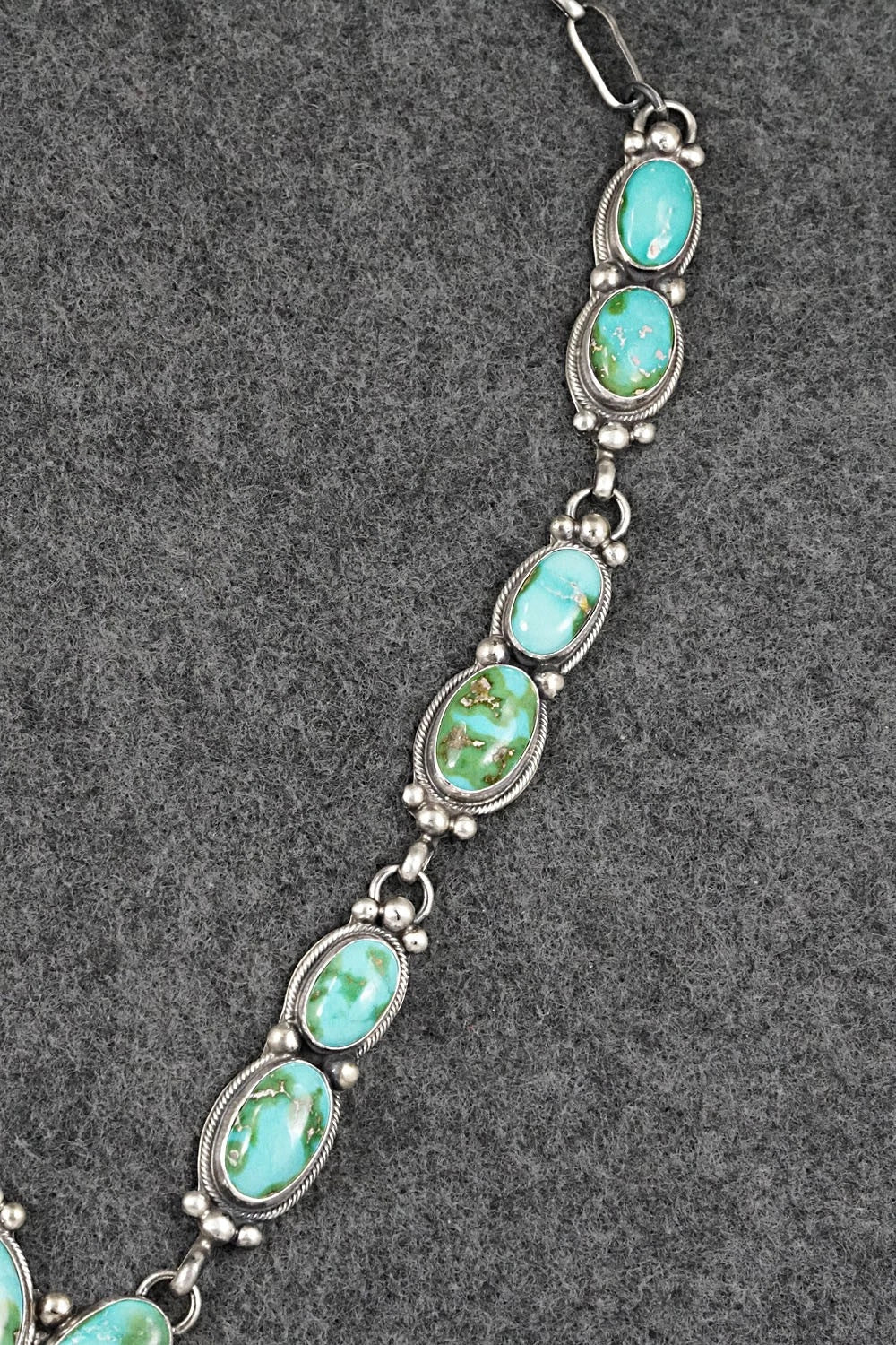 Turquoise & Sterling Silver Squash Blossom Set - Kathleen Livingston