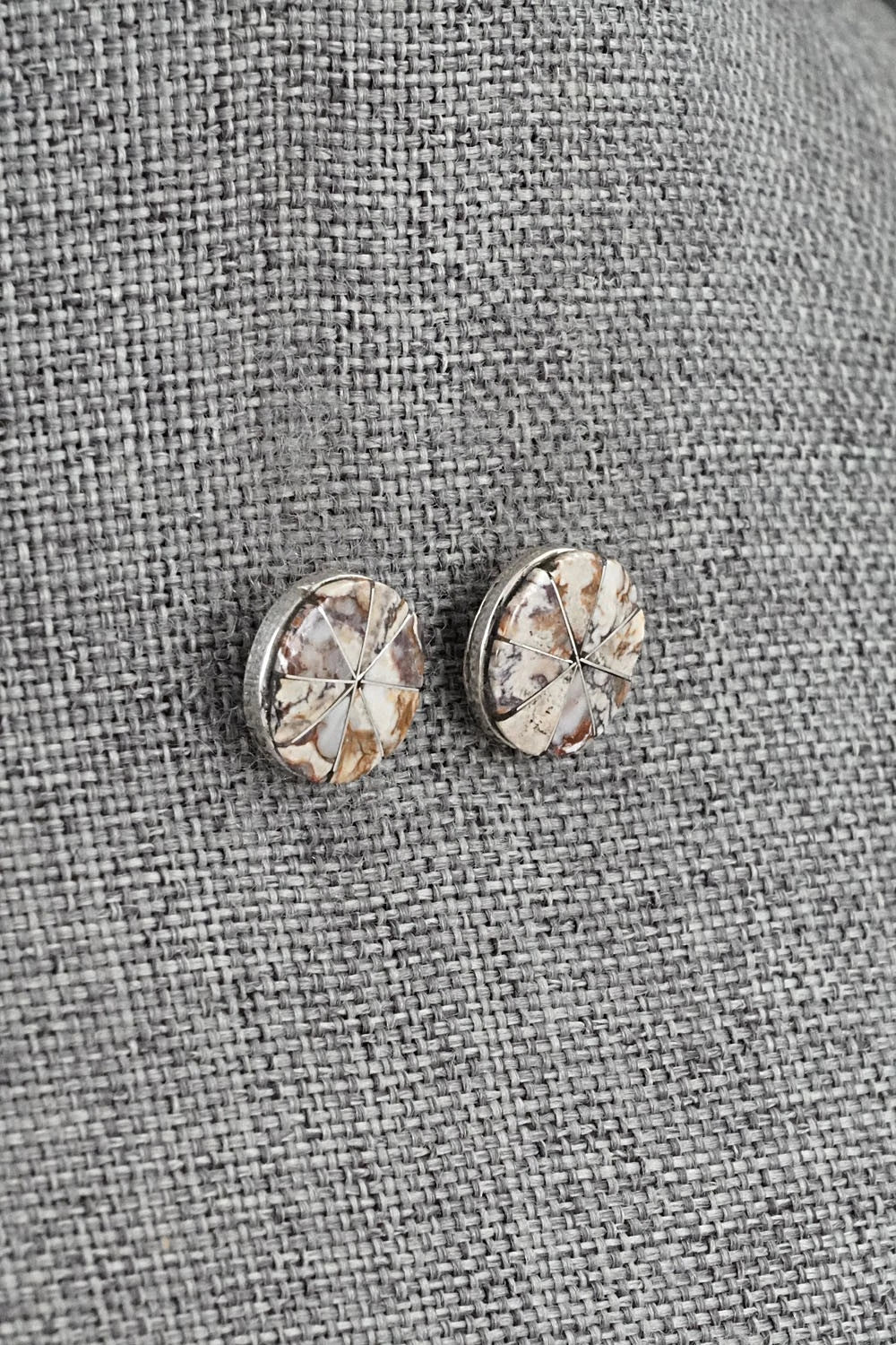 Wild Horse & Sterling Silver Earrings - Johnson Laweka