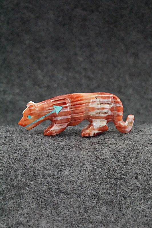 Mountain Lion Zuni Fetish Carving - Andres Quandelacy