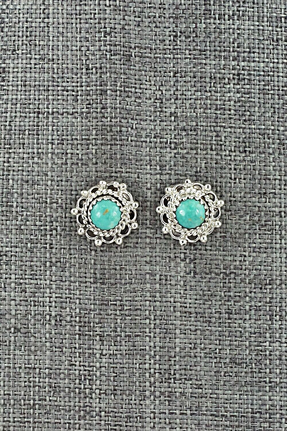 Turquoise & Sterling Silver Earrings - Harris Largo