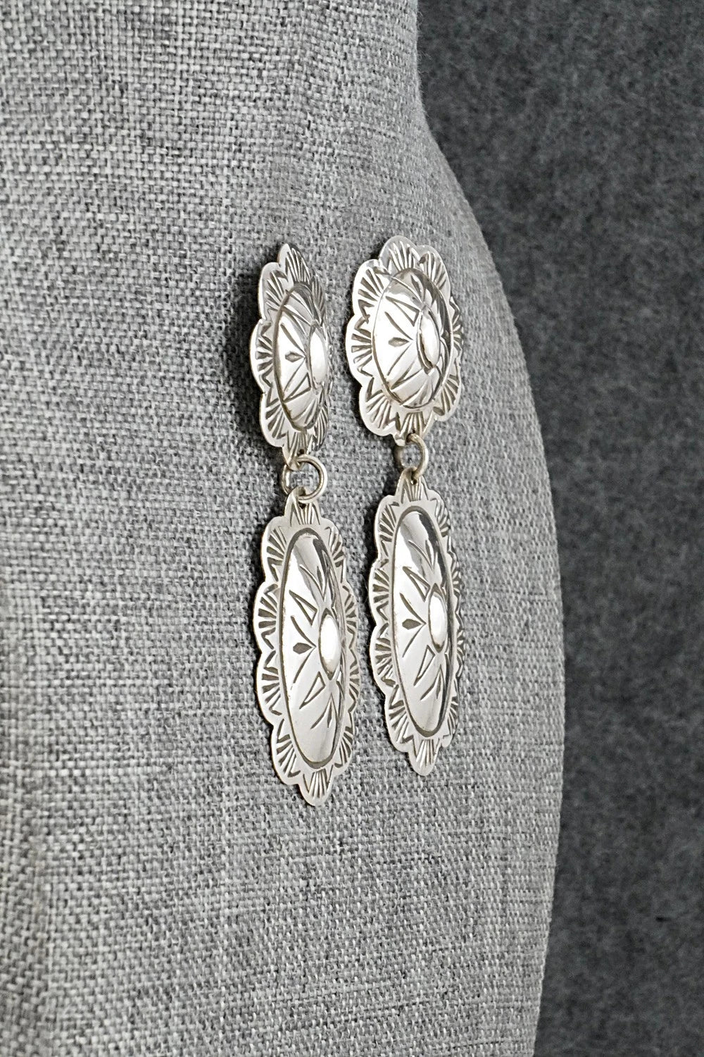 Sterling Silver Earrings - Bertha Begay