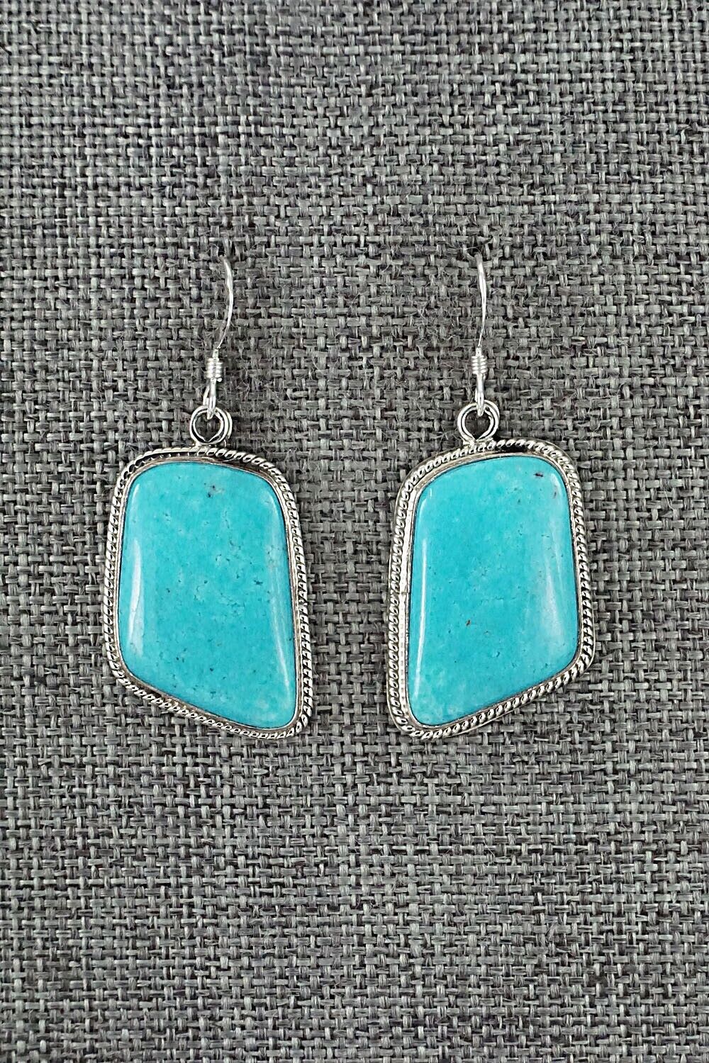 Turquoise and Sterling Silver Earrings - Sharon McCarthy