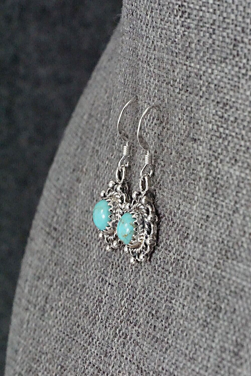 Turquoise & Sterling Silver Earrings - Emery Spencer