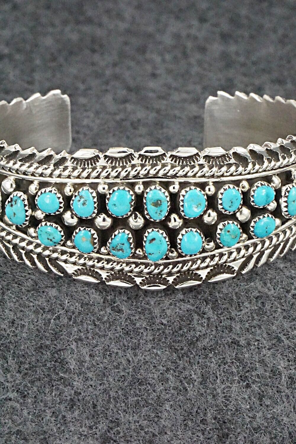 Turquoise & Sterling Silver Bracelet - Tina Jones