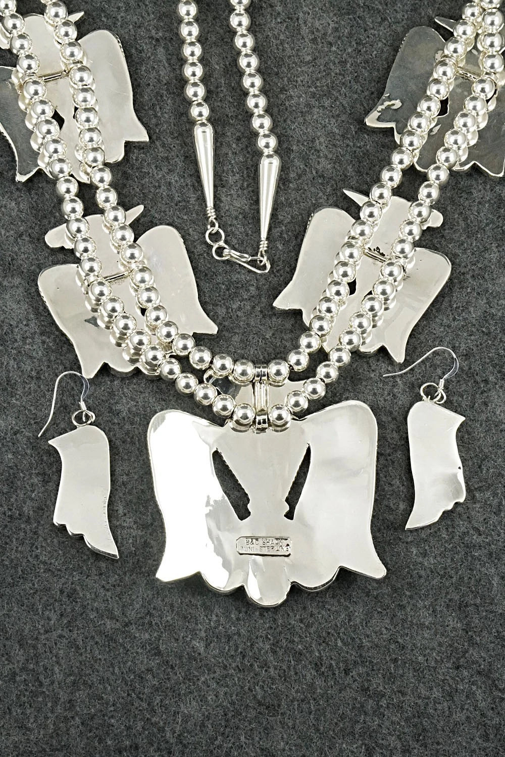 Multi-Stone & Sterling Silver Inlay Necklace Set - Bobby Shack