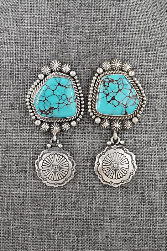 Turquoise & Sterling Silver Earrings - Michael Calladitto