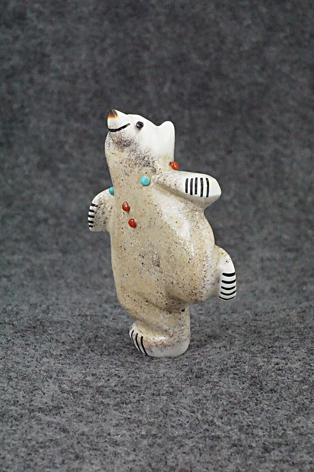 Dancing Bear Zuni Fetish Carving - Claudia Peina