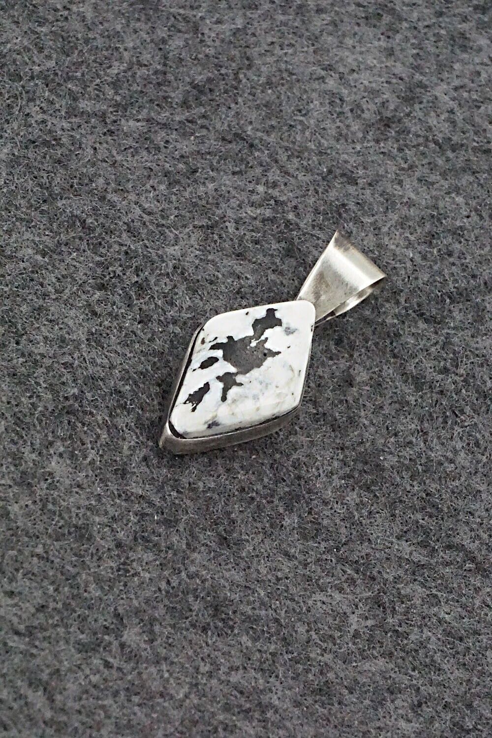 White Buffalo & Sterling Silver Pendant - Fred Guerro