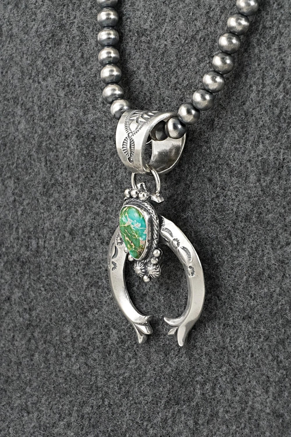 Turquoise & Sterling Silver Necklace - Samuel Yellowhair