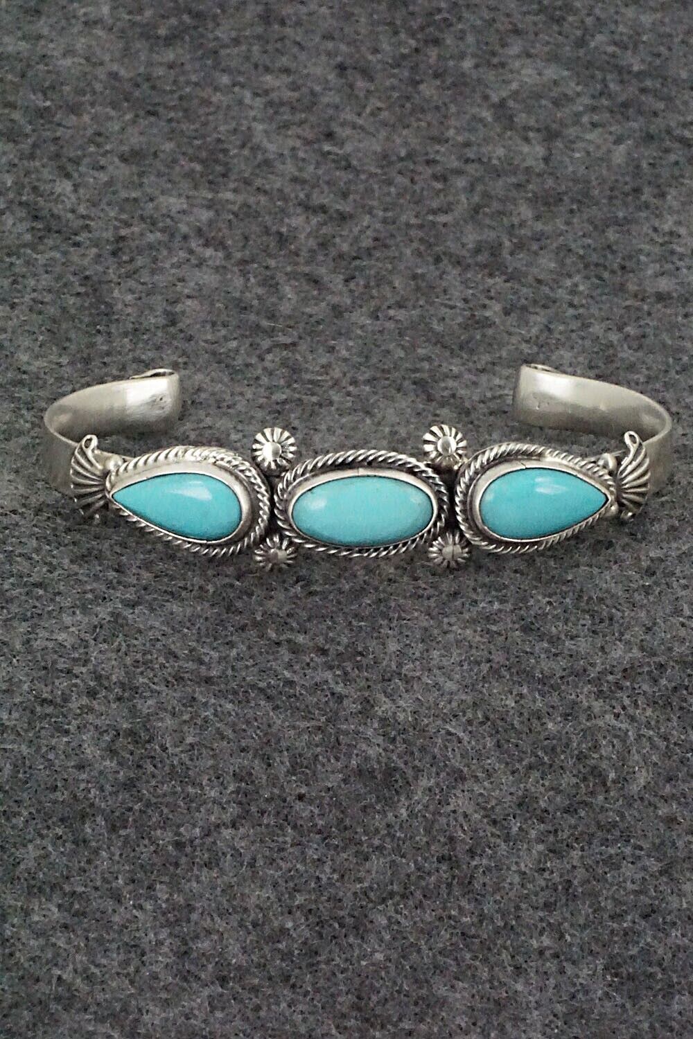 Turquoise & Sterling Silver Bracelet - Bobby Platero